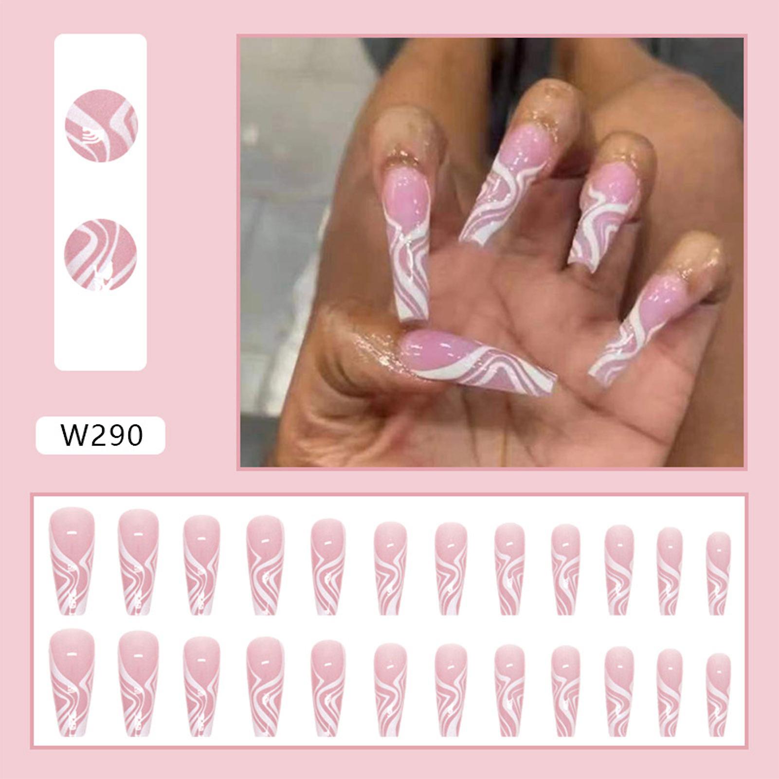 Pink Sweet Ballet Fake Nails Solid And Chip-proof False Nails
