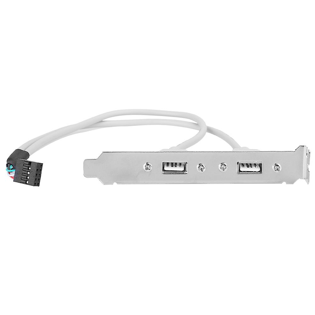 2‑Port Rear Panel Cable USB2.0 Computer Chassis Extension Networking Adapter C0508