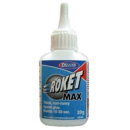 Deluxe Materials DLAD-45 Roket Cyanoacrylate Max 20gm (super glue) Suitable for several scales Glue Scale model