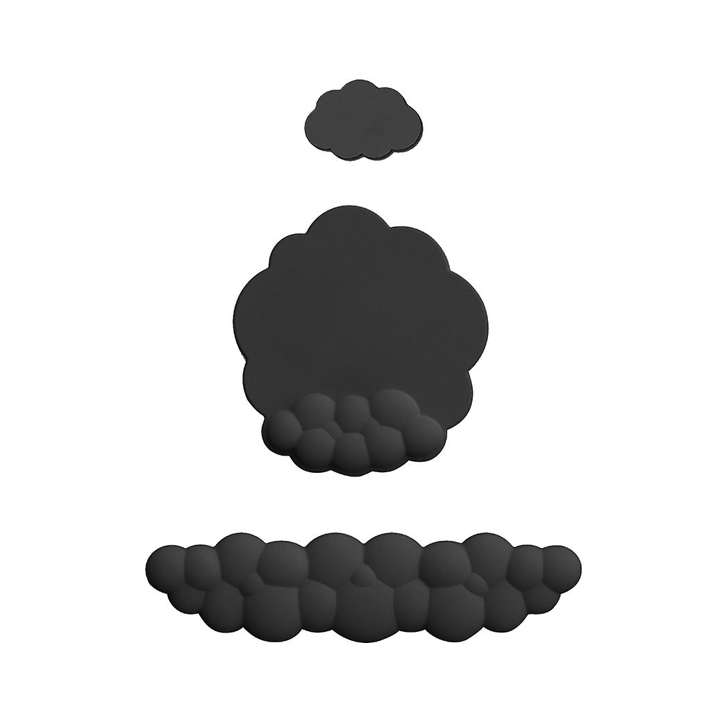 Soft PU Cute Cloud Wrist Support Pad for Keyboard Mouse PainRelief Palm Hand Wrist Rest Mat PU+Silicone+Foam Anti-Slip