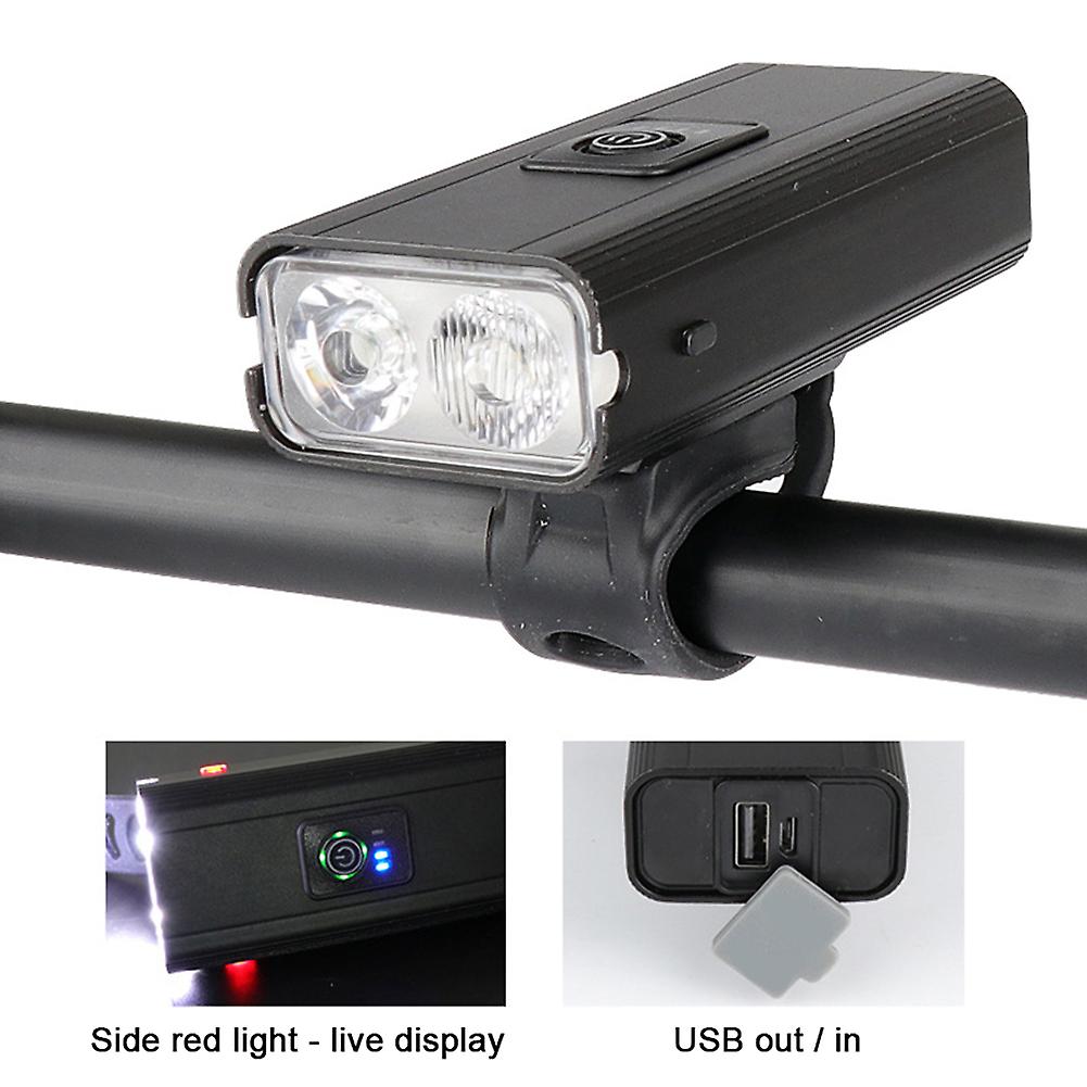 USB נטענת 400Lums אור אופניים מנורת אופניים עמיד למים פנס רכיבה על אופניים