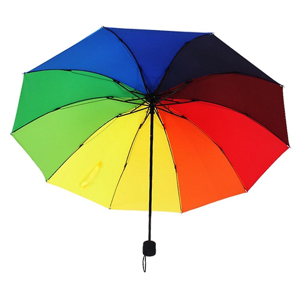 Folding Rainbow Creative Classic Umbrella