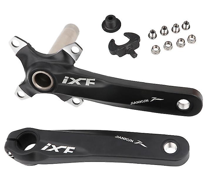 Black Pair Of Ixf 104bcd Mtb Bike Crankset Narrow Wide Single Chainring 170mm Crank Set Az14716