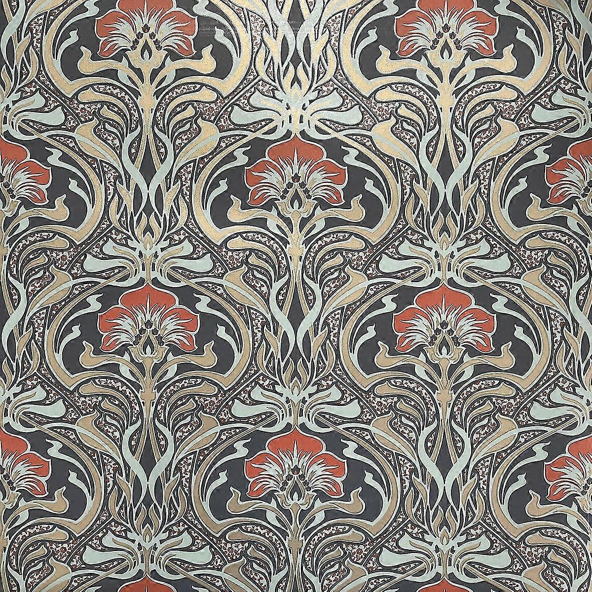 Crown Archives Flora Nouveau Wallpaper