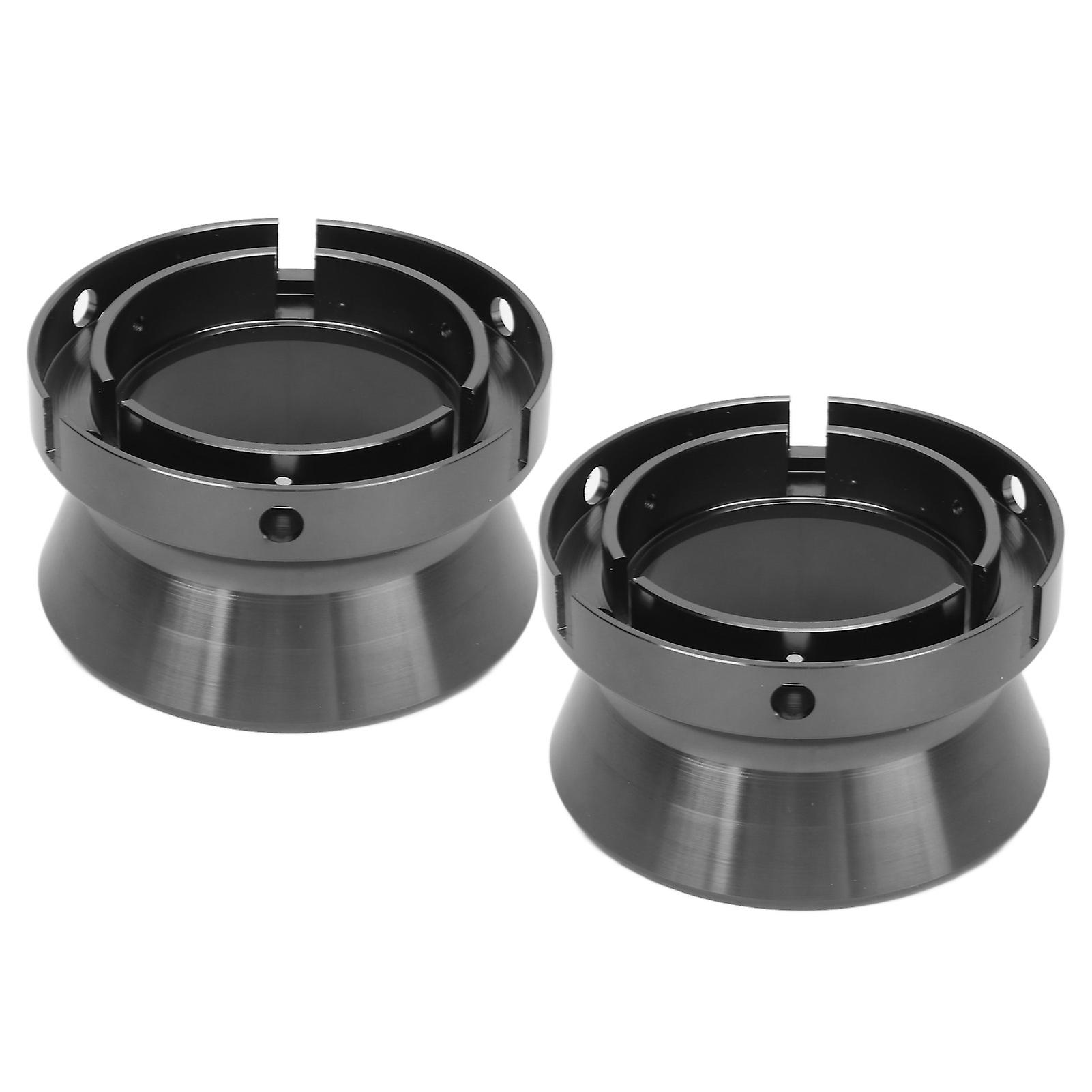 10 Inch NAB Hub Adapters Pair Polished Aluminum Alloy Universal Loading Device for Studer ReVox Akai Turntables