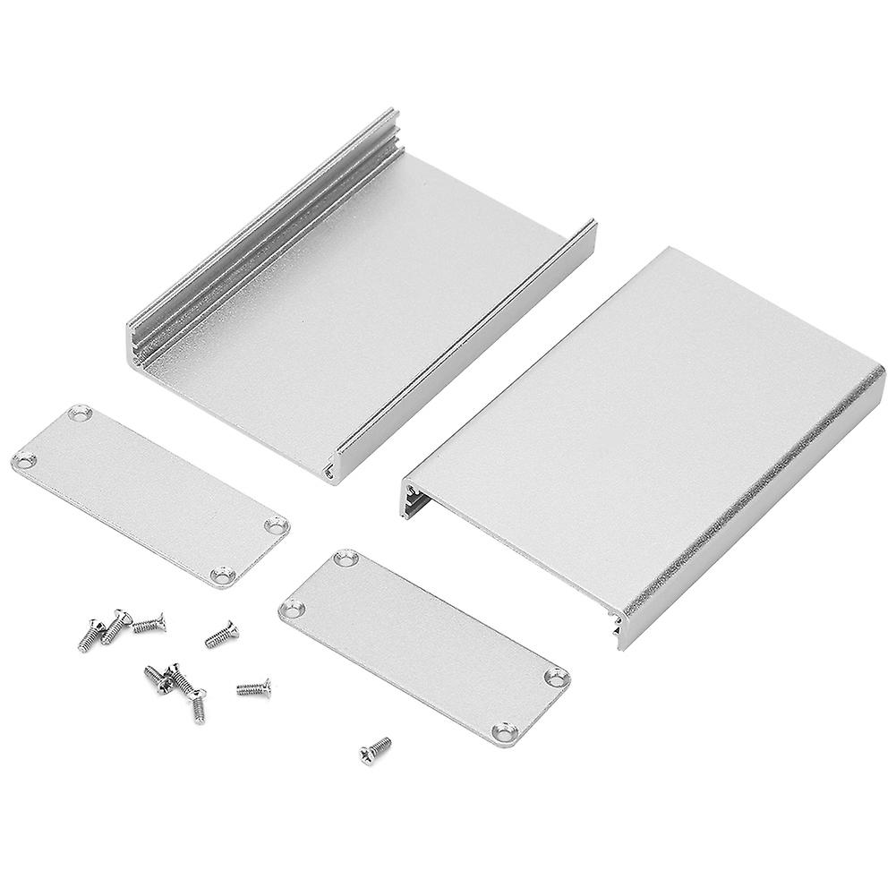 Aluminum Enclosure PCB Instrument Shell Electronic Cooling Box Silver 20*50*80mm