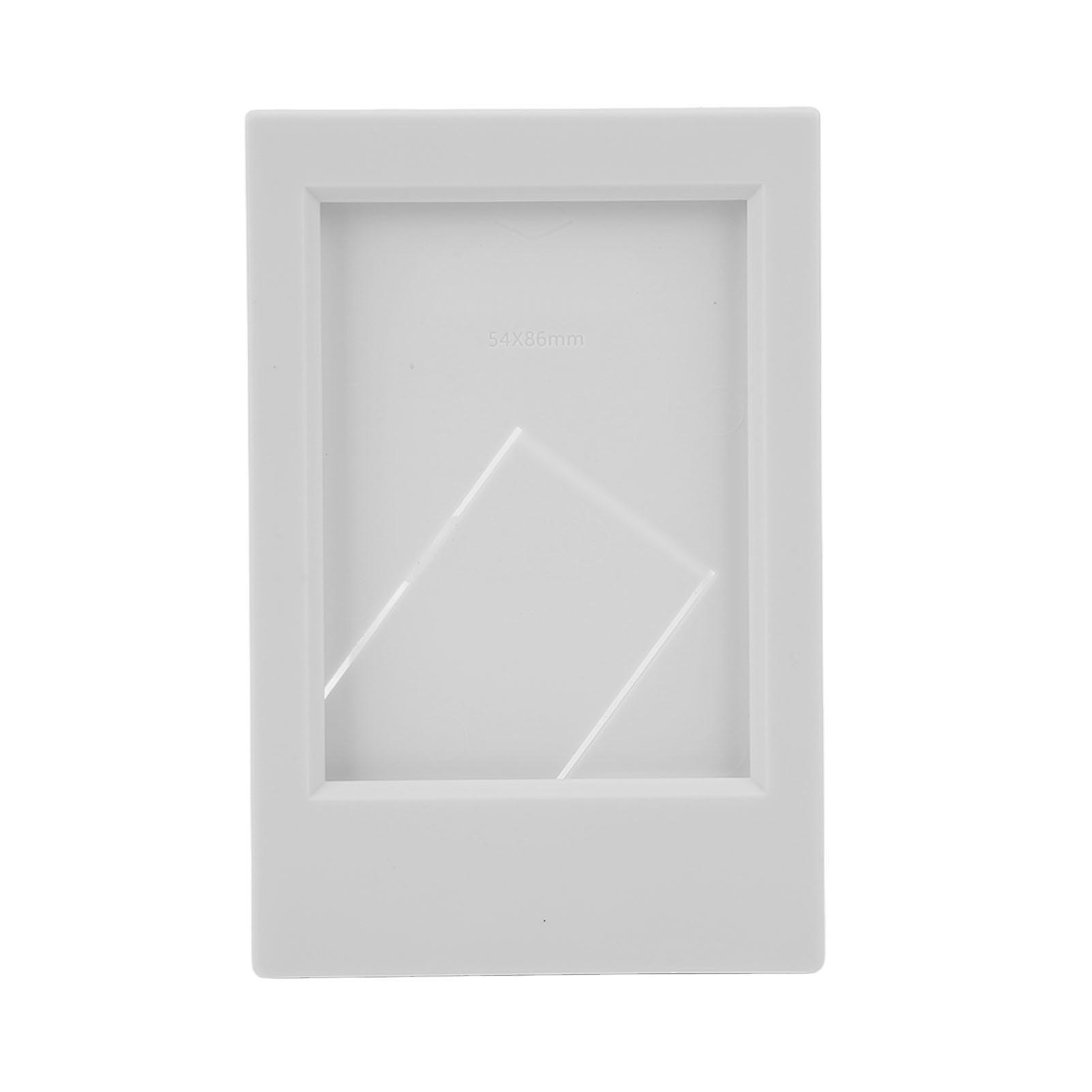Moldura de Plástico Retangular para Mesa, Suporte Clássico para Fujifilm Instax Mini 3 polegadas, Cinza