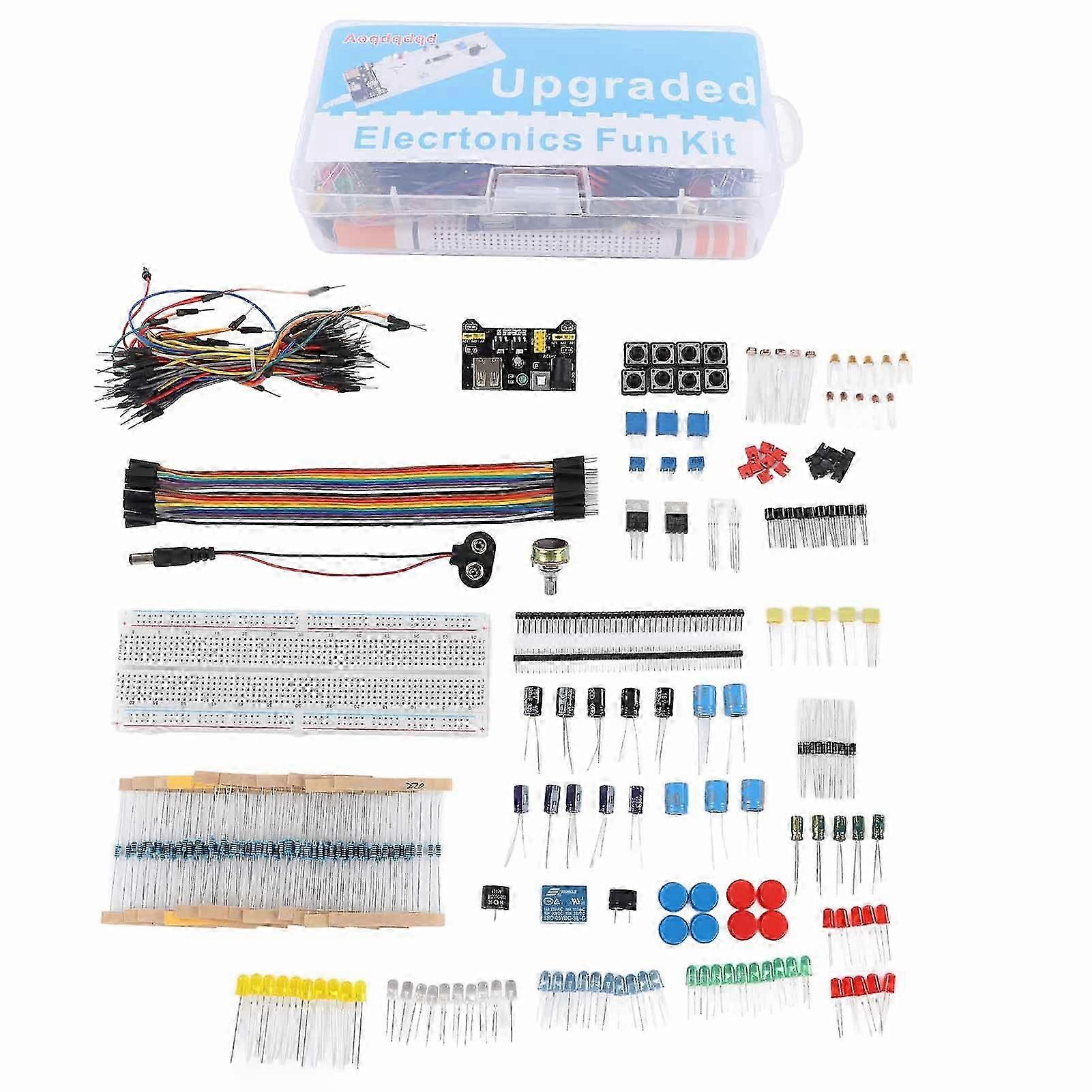 Electronic Component Classification Kit, Capacitors, Transistors, Potentiometers, Diodes, Ics, Inductors, Regulators, Etc. Starter Tools Are