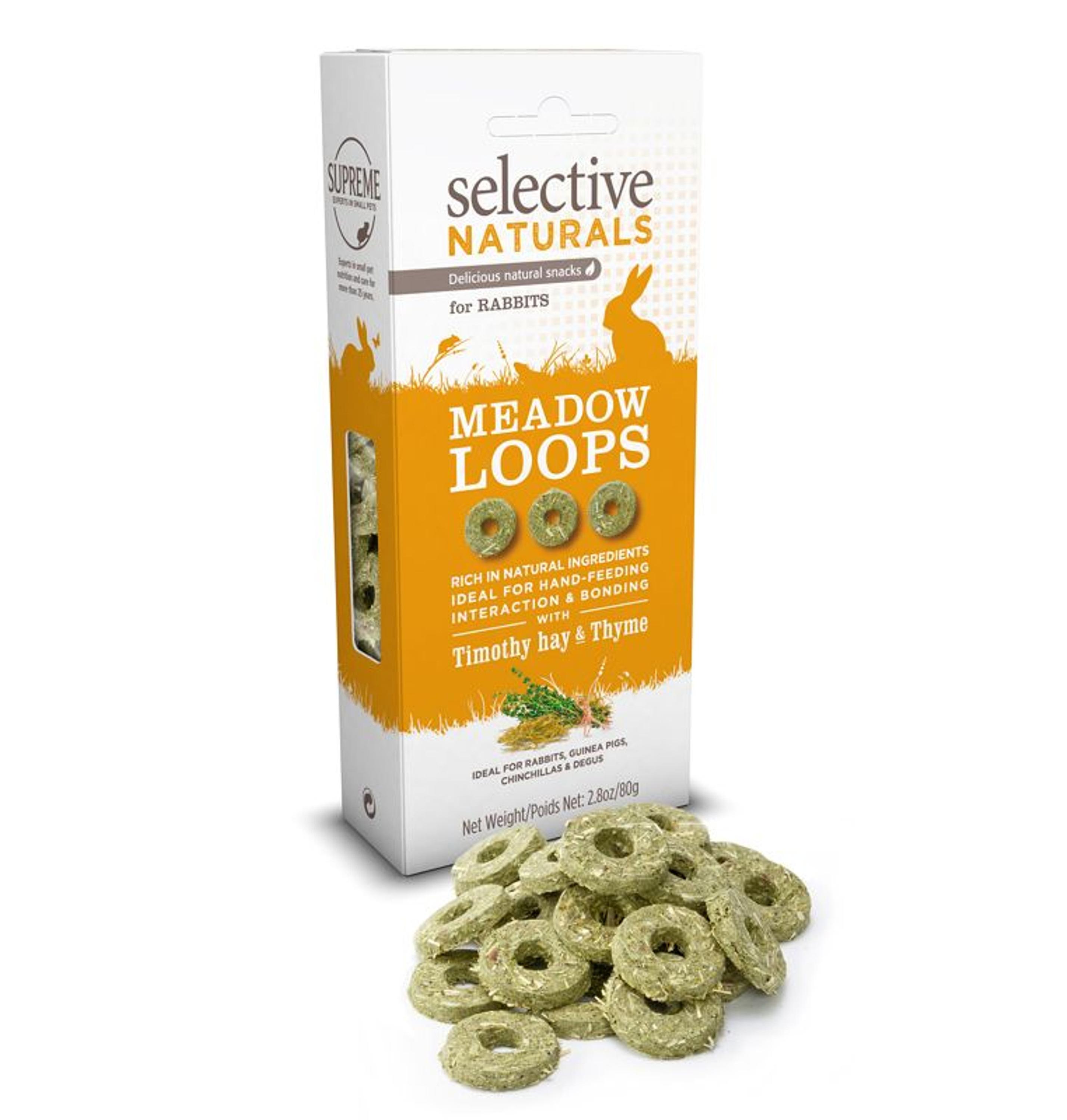 Selective Naturals Meadow Loops Rabbits Treats 4 x 80g