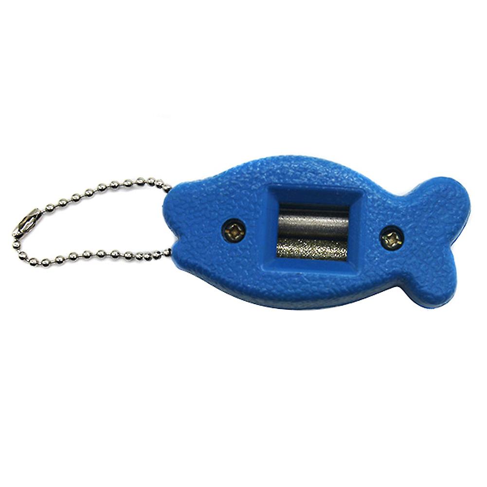 1pcs Ice Skating Blades Sharpener Diamond Hand Held Skate Sharpening Little Fish Shape New