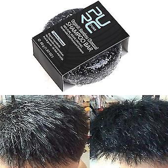 Hair Color Dye Treatment Bamboo Charcoal Clean Detox Soap Bar Black Hair Shampoo -Q525