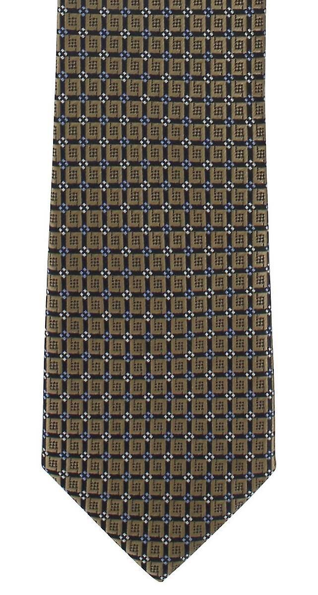Michelsons of London Bold Diamond Neat Skinny Polyester Tie - Taupe Brown