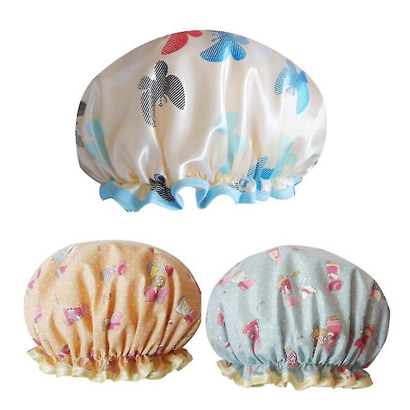 3pcs Women Bath Hat
