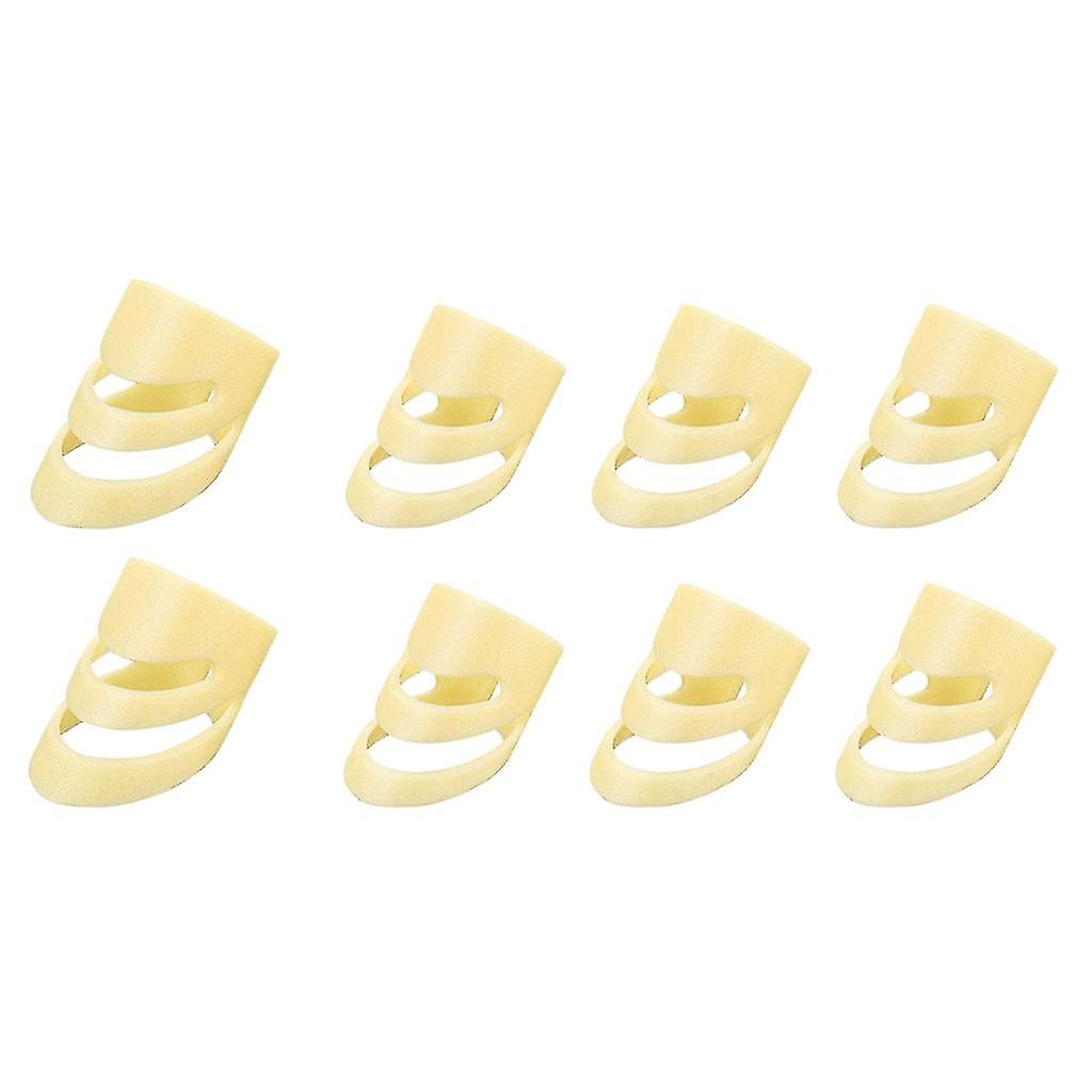 8 stk justerbar fingergitar plukker hul gitar plekter for akustisk gitar