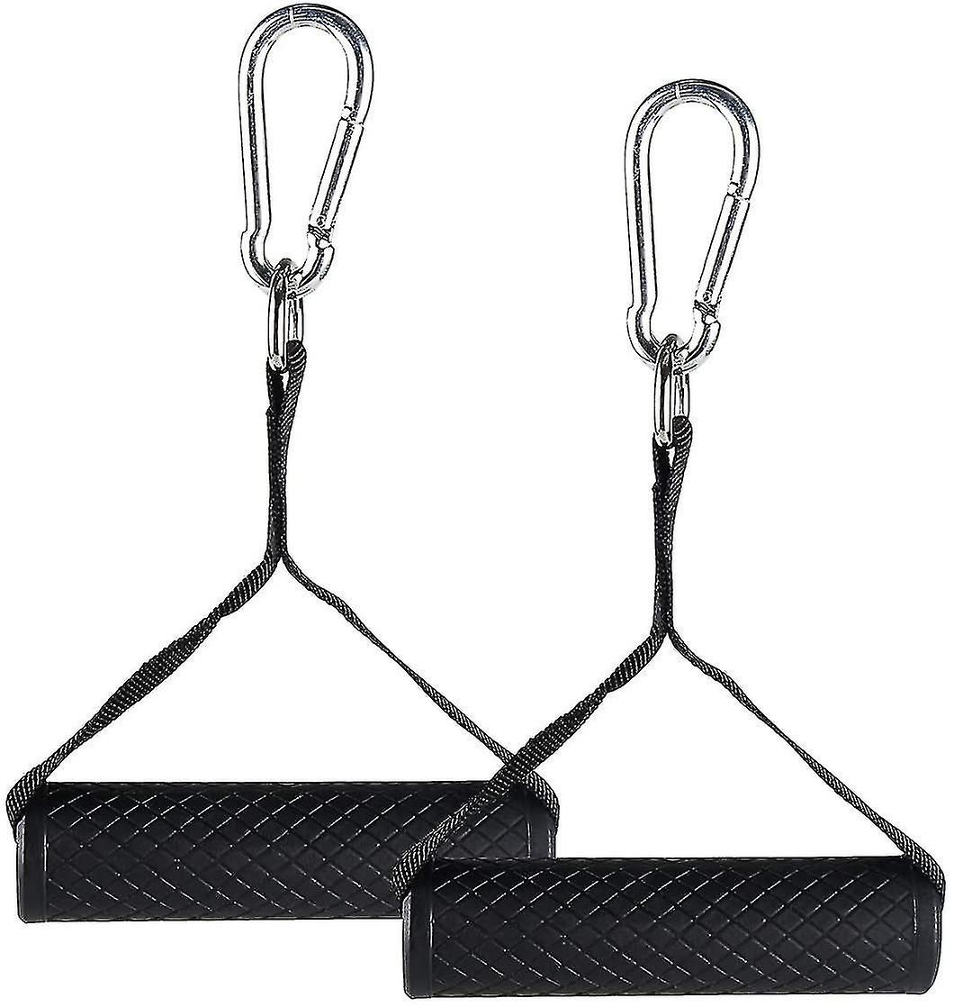 Resistance Band Handle - Heavy Duty Cable Machine Attachment with Strong Nylon Webbing