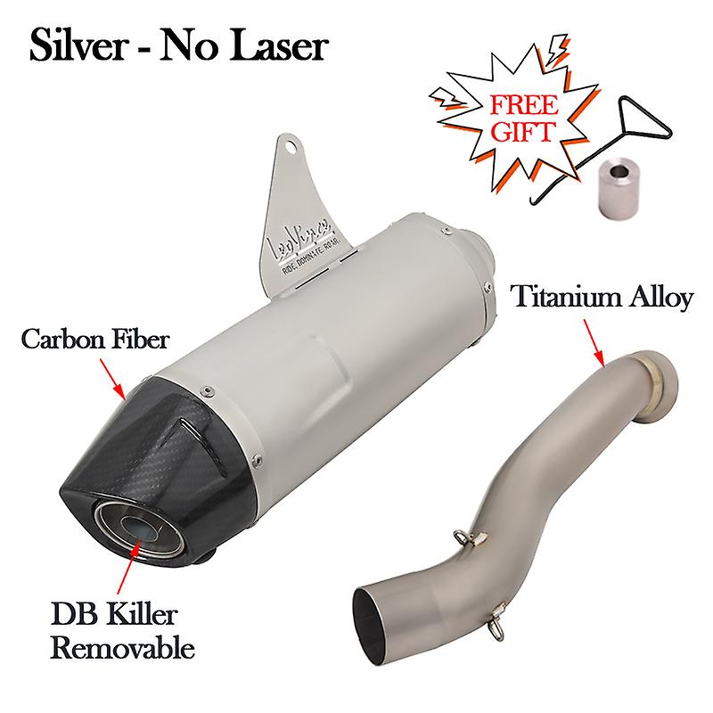 Slip On For CFMOTO 800MT CF 800-5A 2021 2022 Motorcycle Leo Vince Exhaust DB Killer Escape Moto Carbon Muffler Middle Link Pipe