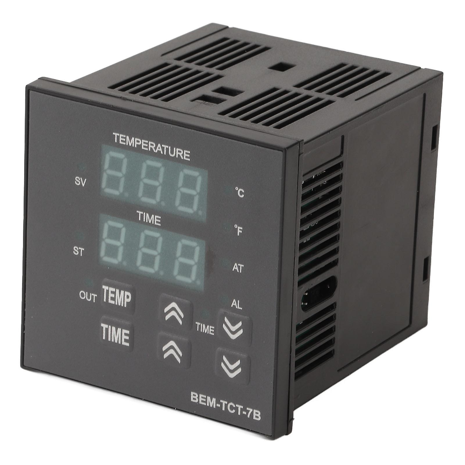 Thermostat Time Digital Display K Type Input Temperature Controller for Heat Press Machine 100‑240V