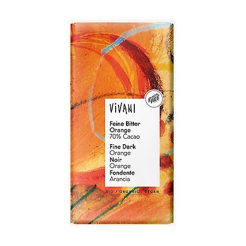 70% dark chocolate with organic orange 100 g