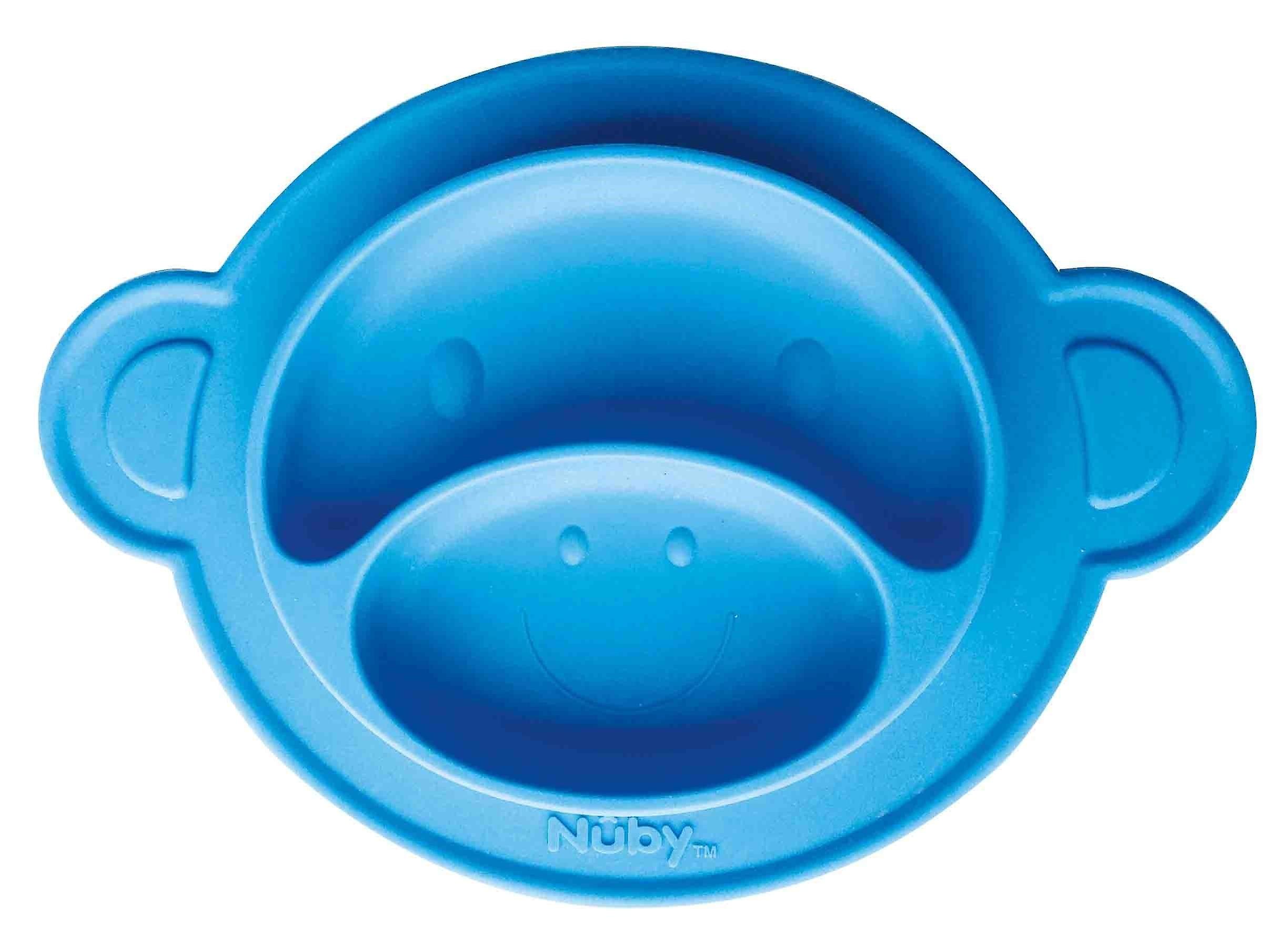Nuby Silicone Plate with Blue Mono Adhesive base Fruugo CA