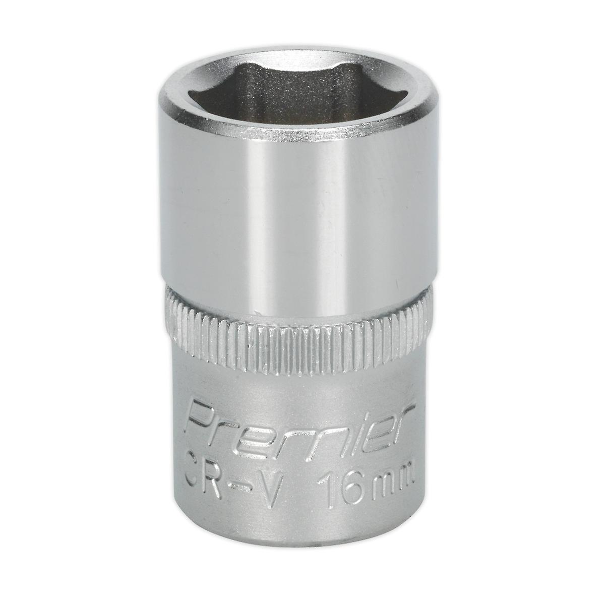 Sealey S1216 Walldrive Socket 16Mm 1/2Sq Drive