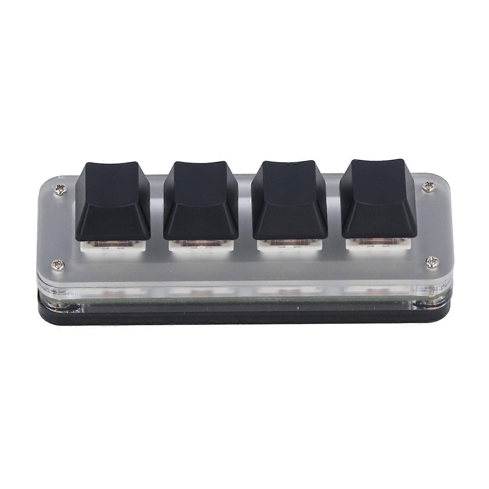 CYDT 4 Key Mini Keypad Usb C Wired Dustproof Red Switch Programmable Customized Mini Mechanical Keypad With Rgb Light