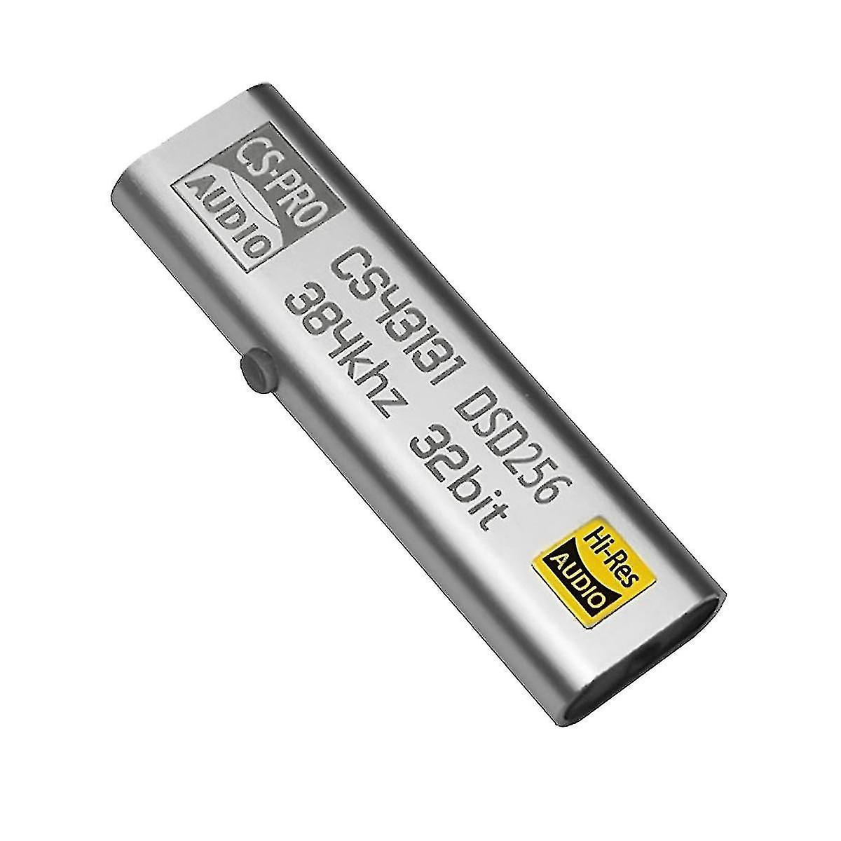 Type C To 3.5mm Dsd256 Decoder For Android Headphone Amplifier Adapter Dac Portable Usb Logic Hifi