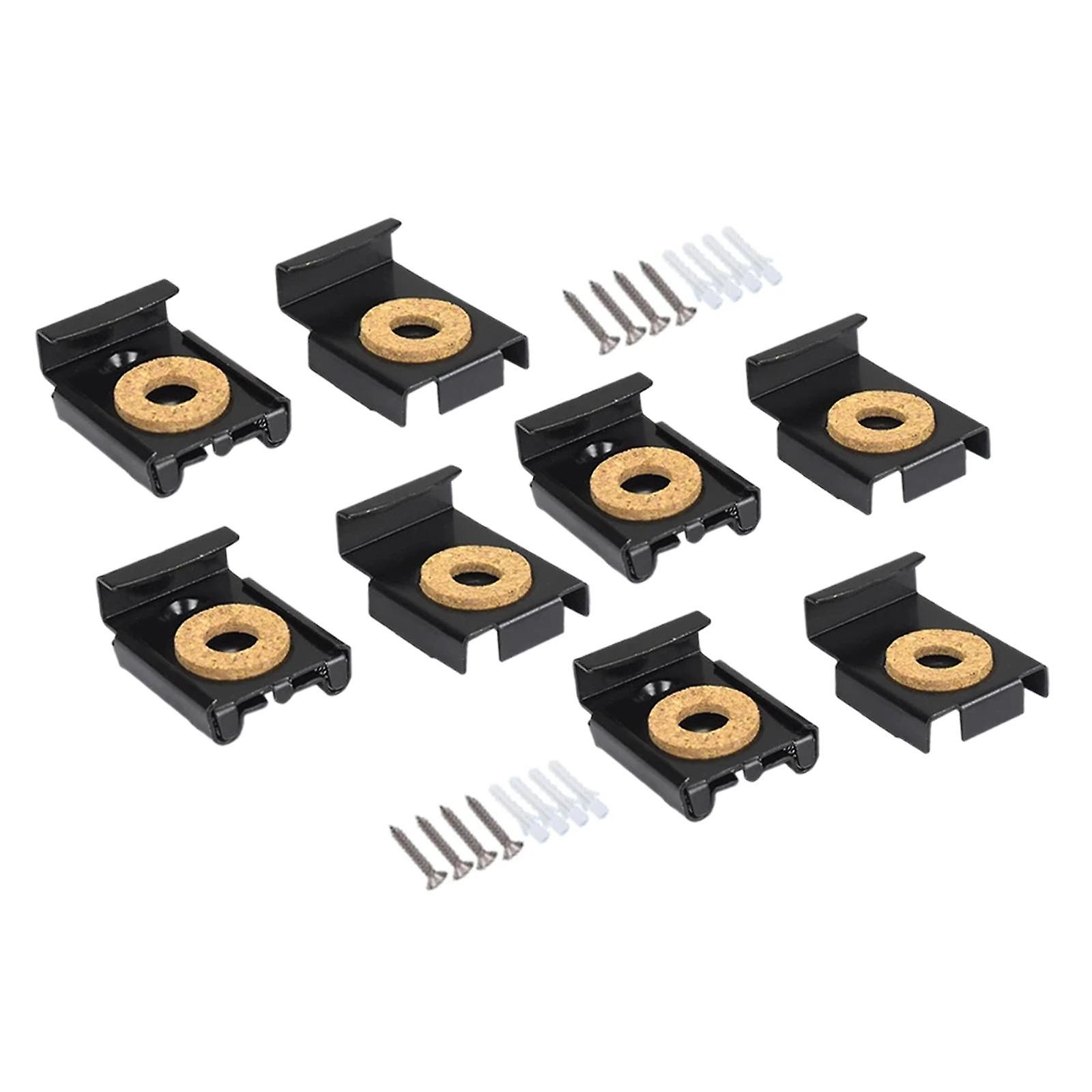 8x Spring Loaded Mirror Hanger Clips for Frameless Mirror Billboard Displays