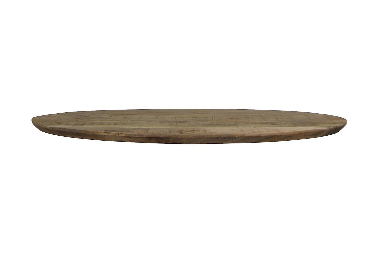 Collection HSM - Plateau de table basse ovale Bern-100x60x2,5-Naturel-Mangue