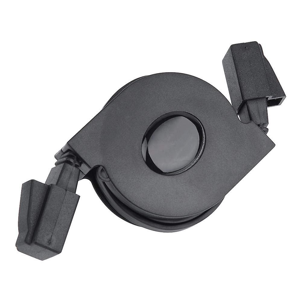 CAT6 Ethernet Cable,Adjustable Retractable CAT6 RJ45 LAN Network Cable Cord Black 1m/2m (2m / 6.6ft)