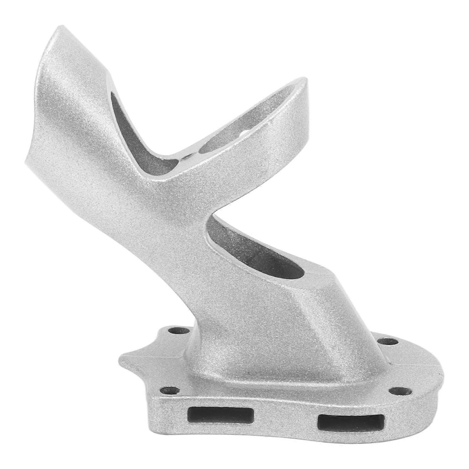 Flag Bracket Adjustable 45 Degree Aluminum Alloy Strong Rustproof 3 Hole Flag Pole Holder Bracket Silver 