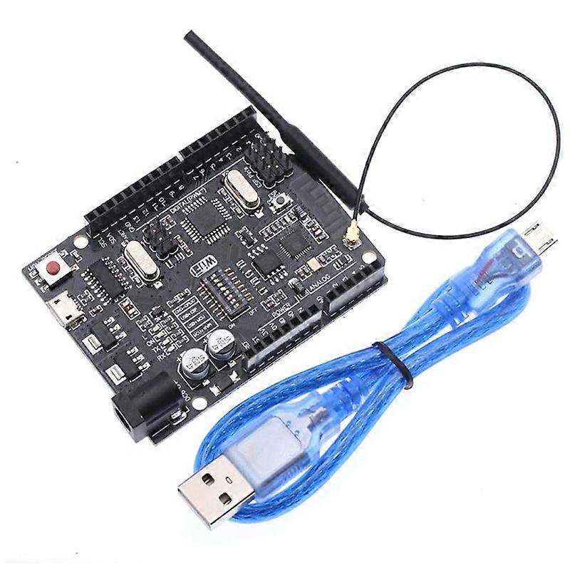 For R3 WiFi ATmega328P+WiFi+ESP8266 NodeMCU 32MB Memory USB-TTL CH340G for with USB Cable 2.4G WiFi