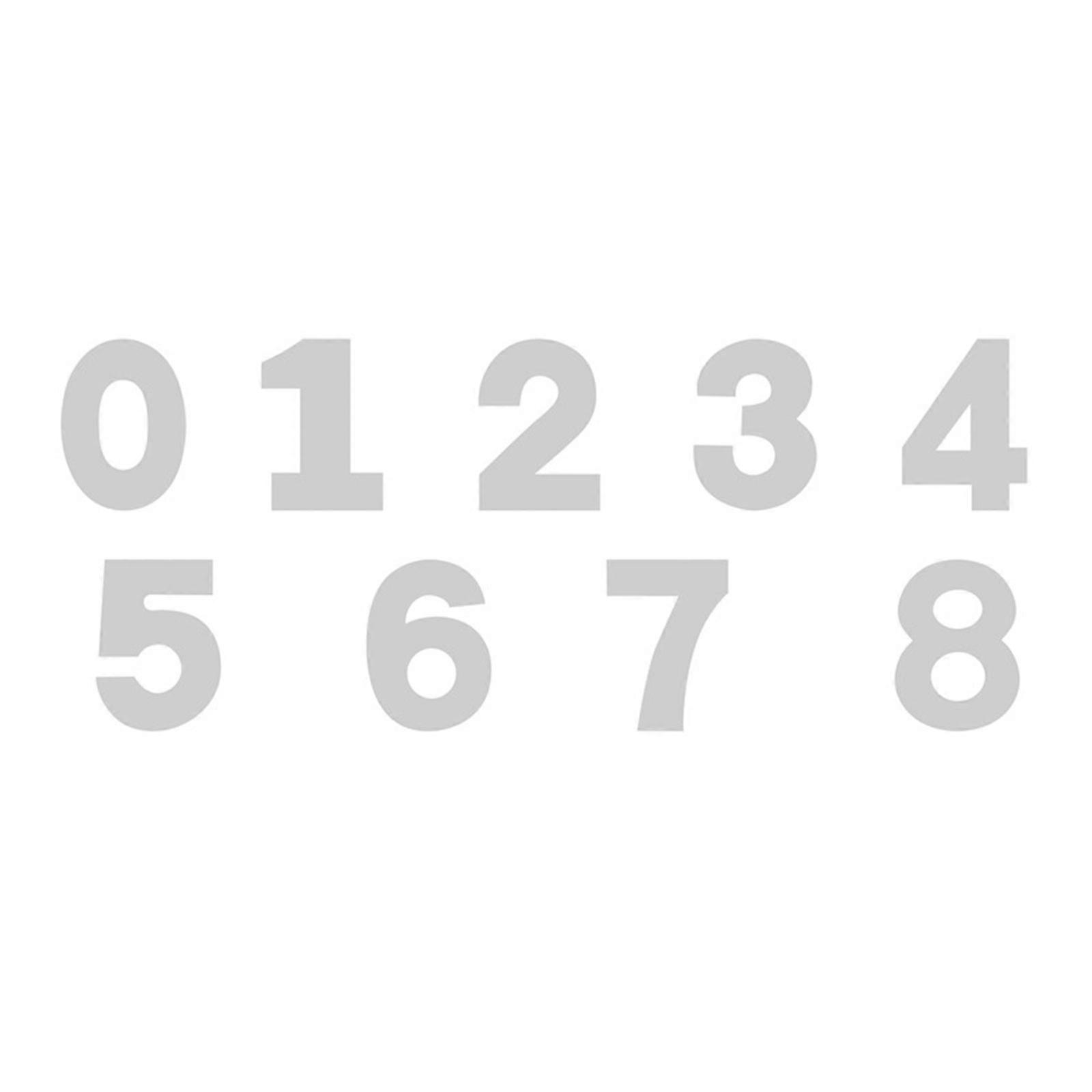 Large 0-8 Number Shape Plastic Mold Cookie Cupcake Chocolate Baking Mold