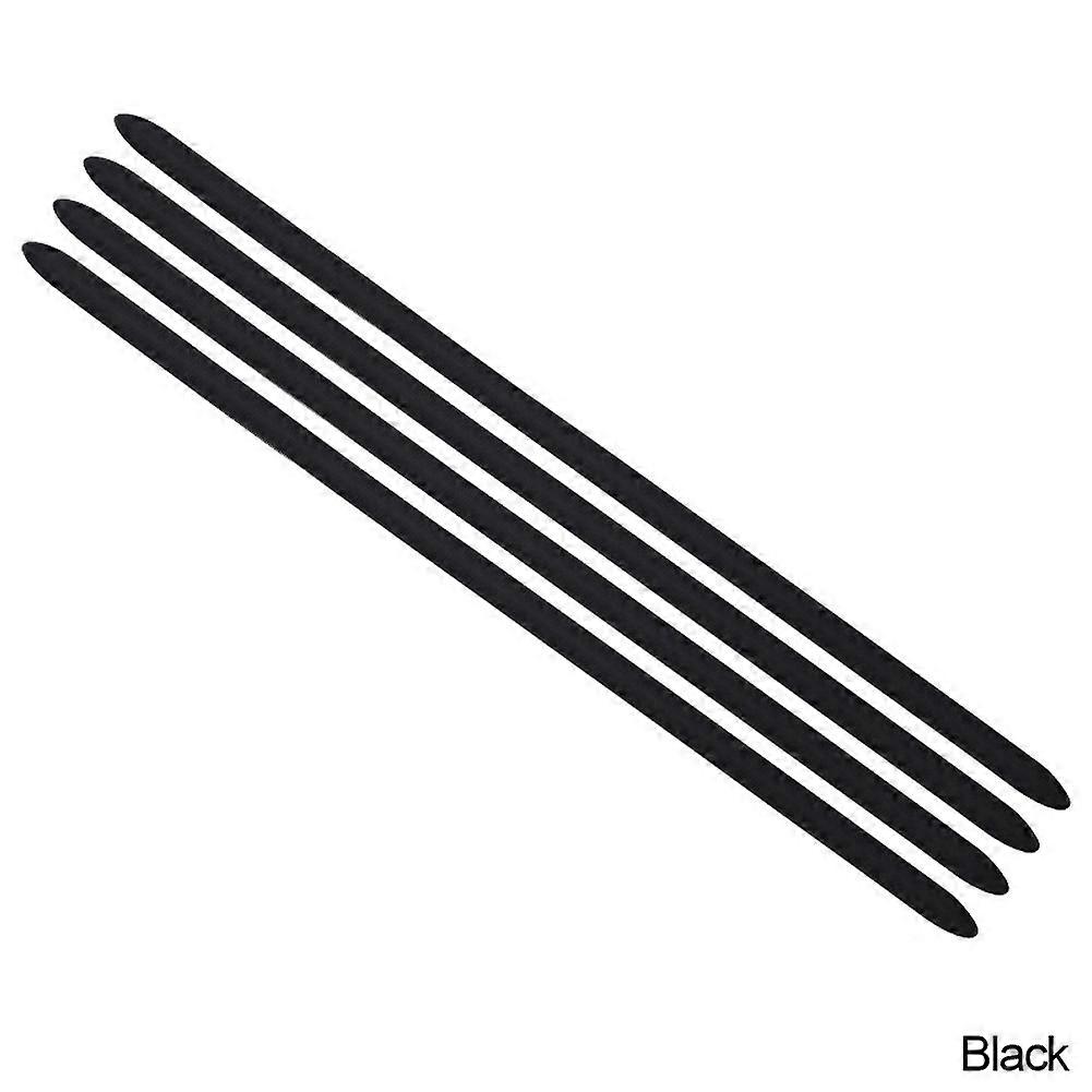 4pcs 40cm Car Door Edge Protection Rubber Auto Bumper Protector Guard Scratch Sticker White Black Trim Universal Car Styling