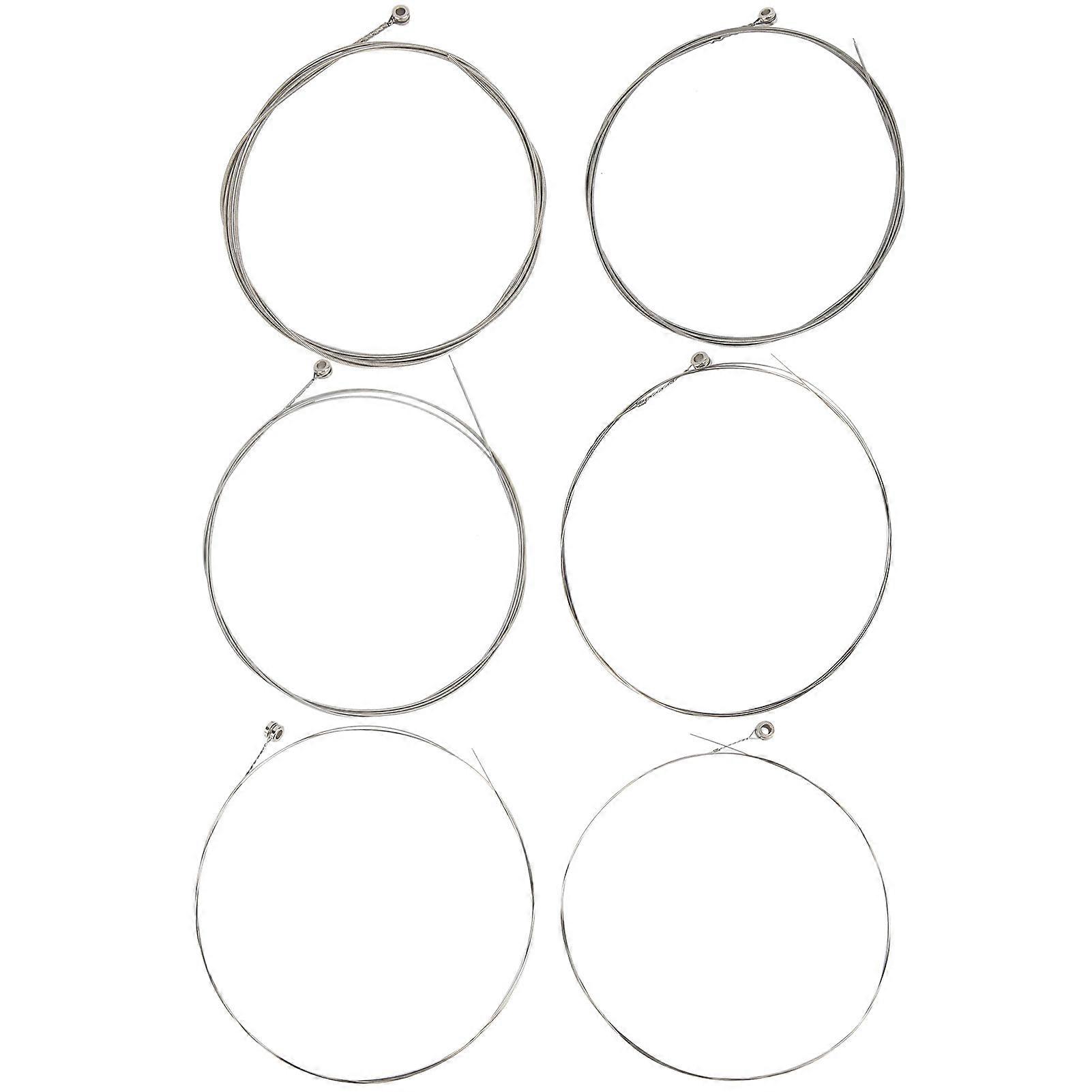 6Pcs Guitar String Tensile Resistance Alloy Wound Stringed Instrument Accessories ReplacementElectric Guitar Strings