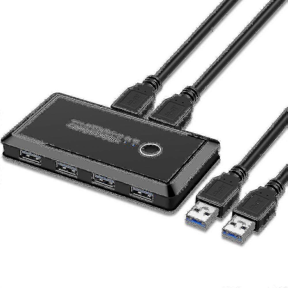 Usb 3.0 Kvm Switch Selector 2 Pcs Share 4 Usb Devices Hub Adapter