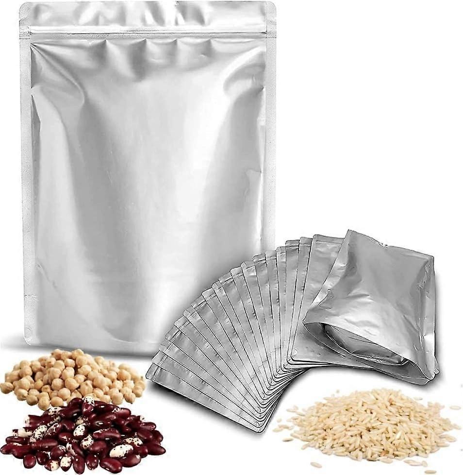 55pcs 7x10 tommers Mylar poser for oppbevaring av mat, mylar vakuumforseglingsposer Quart mylar poser for korn, leir