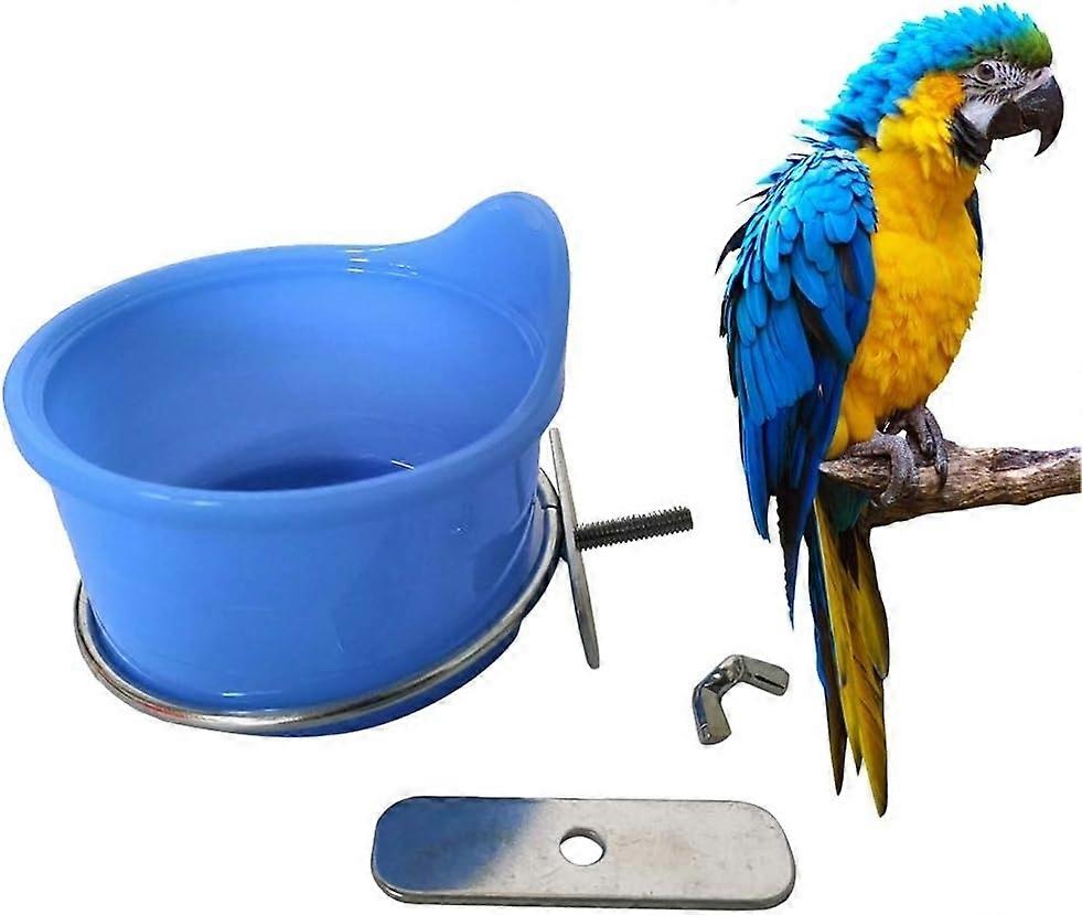 Multi-function Parrot Feeder-Bird Feeder-Bird Feeder-Bird Cage Decoration Accessories-Blue