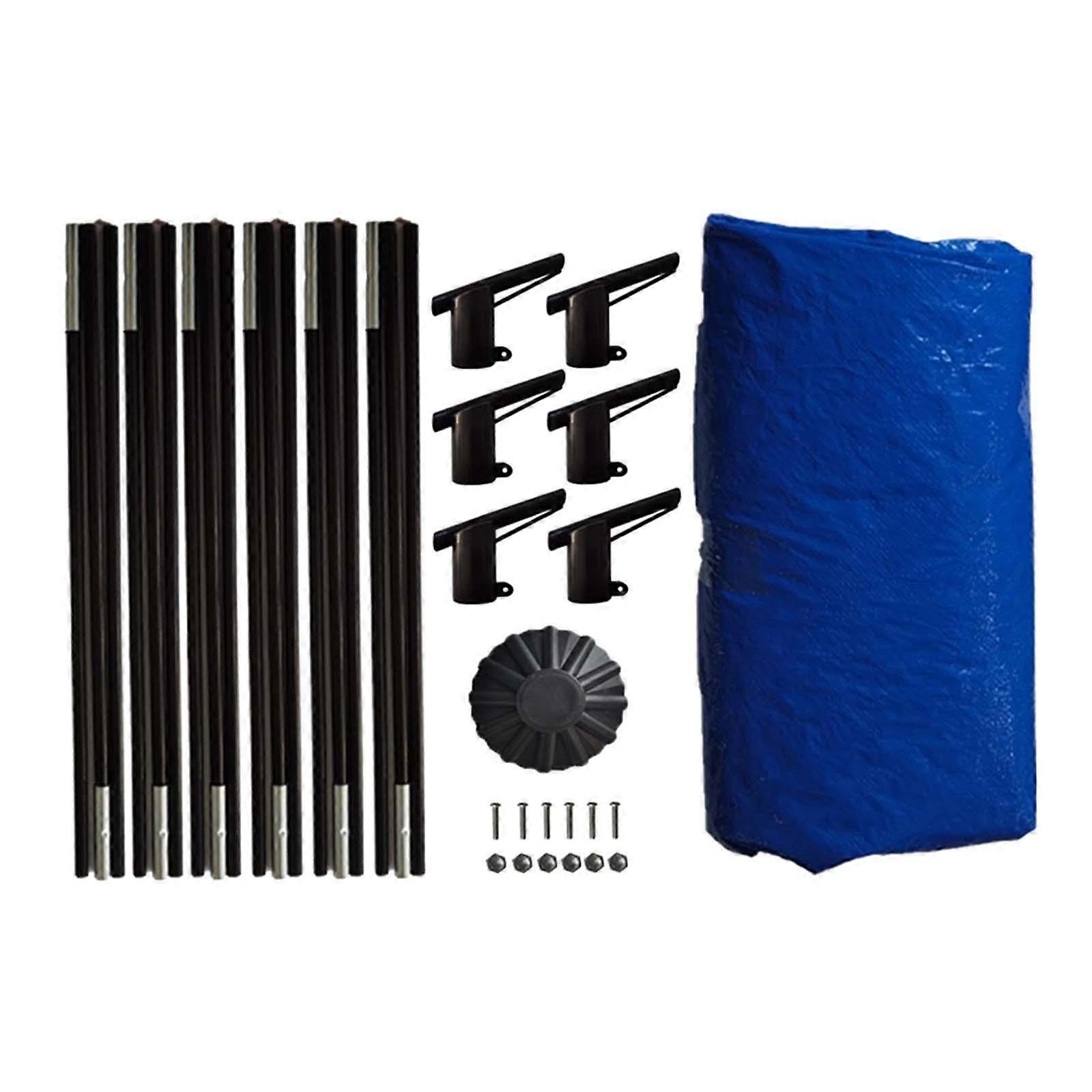 Trampoline Tent Cover with Brackets Versatile for Lawn Outdoor Sports Garden 6FT and 6 Rod