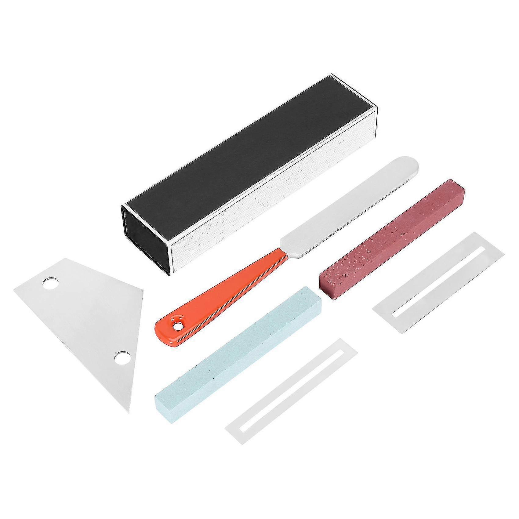 Guitar Luthier Tool inkluderar Fret Leveling Beam, gitarr Fret File, rocker och greppbräda skydd, g