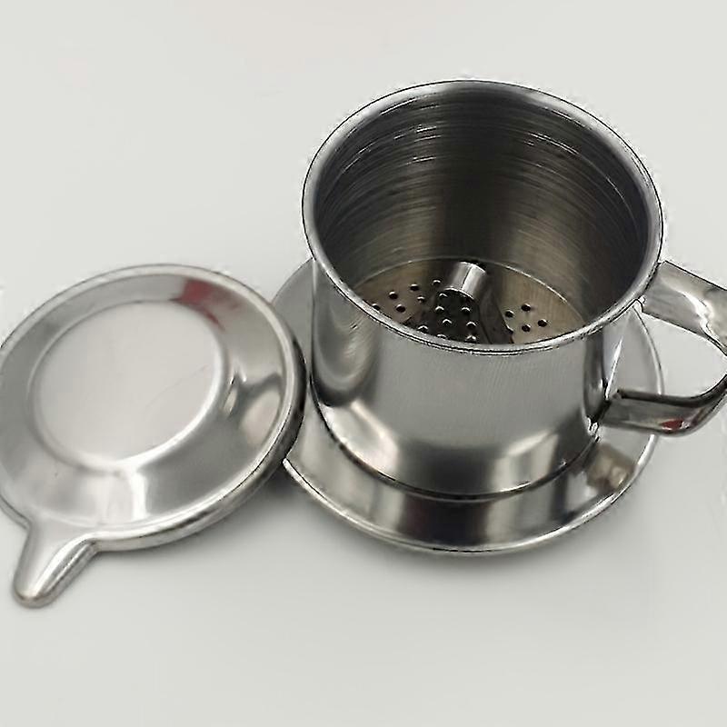 فيتنام نمط الفولاذ المقاوم للصدأ القهوة بالتنقيط تصفية صانع وعاء لبث كوب المحمولة مكتب المنزل السفر التخييم دائم