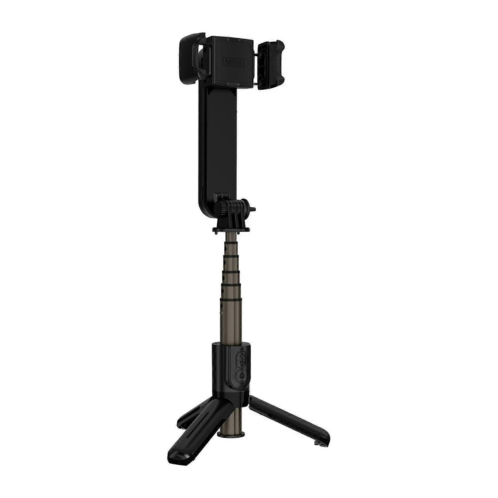 Phone Gimbal Stabilizer Multifunctional Handheld Lightweight with Fill Light Black