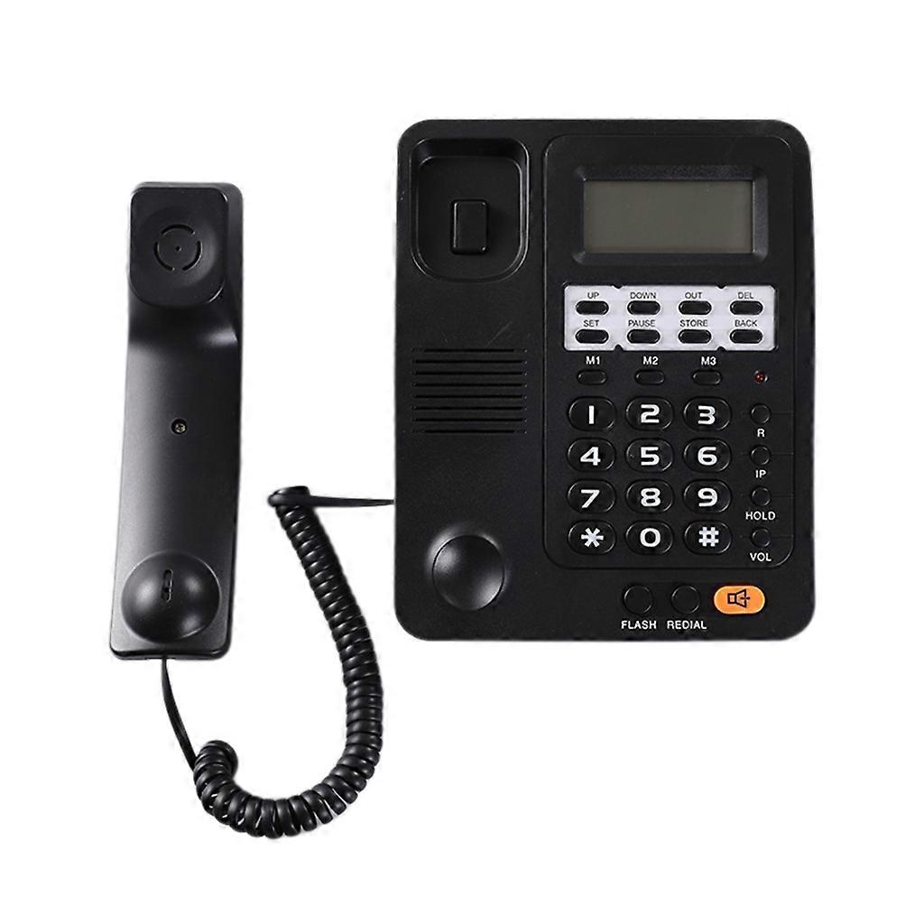 Landline Desktop Corded Telephone with CallerID Display Last Number Redial