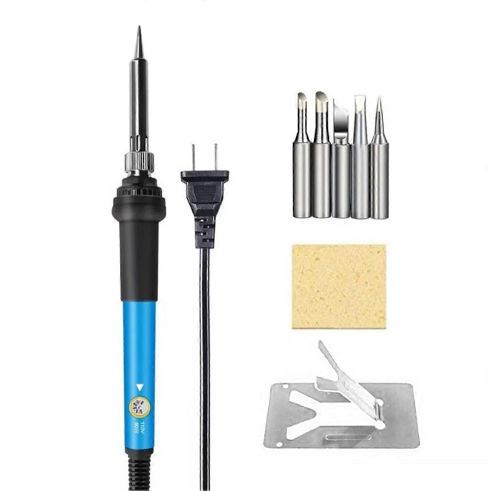 Electric Soldering Iron 2 Phase Fast Heating Soldering Iron Kit with Ergonomic Handle US Plug 110V