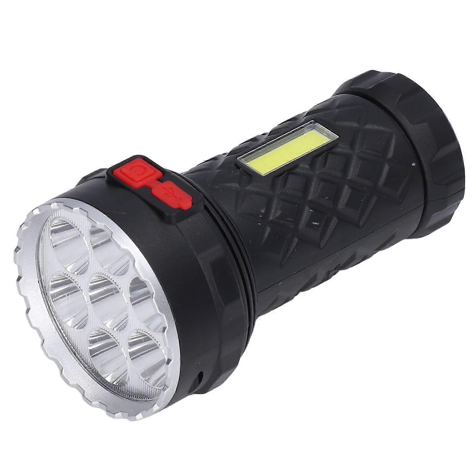 LED Flashlight High Brightness Four Lighting Modes Ergonomic Compact Portable USB Rechargeable Torch