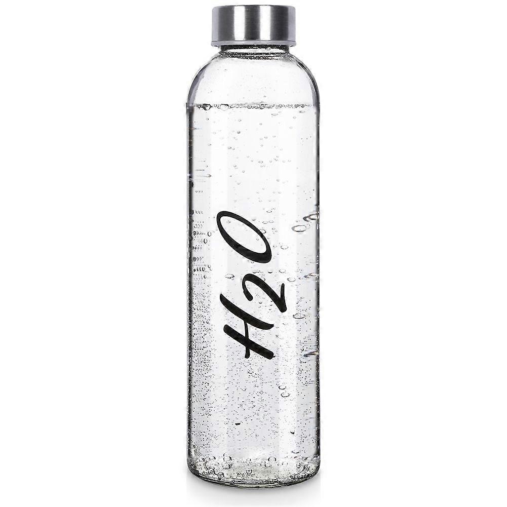 Decorative Water Bottle 700ml with Steel Lid and Seal