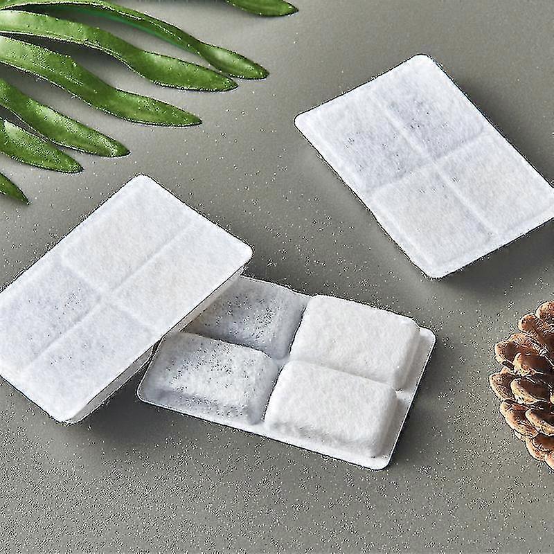 6pcs Drinking Fountain Replacement Filter With Resin And Activated Carbon Flower Water Dispenser Filter
