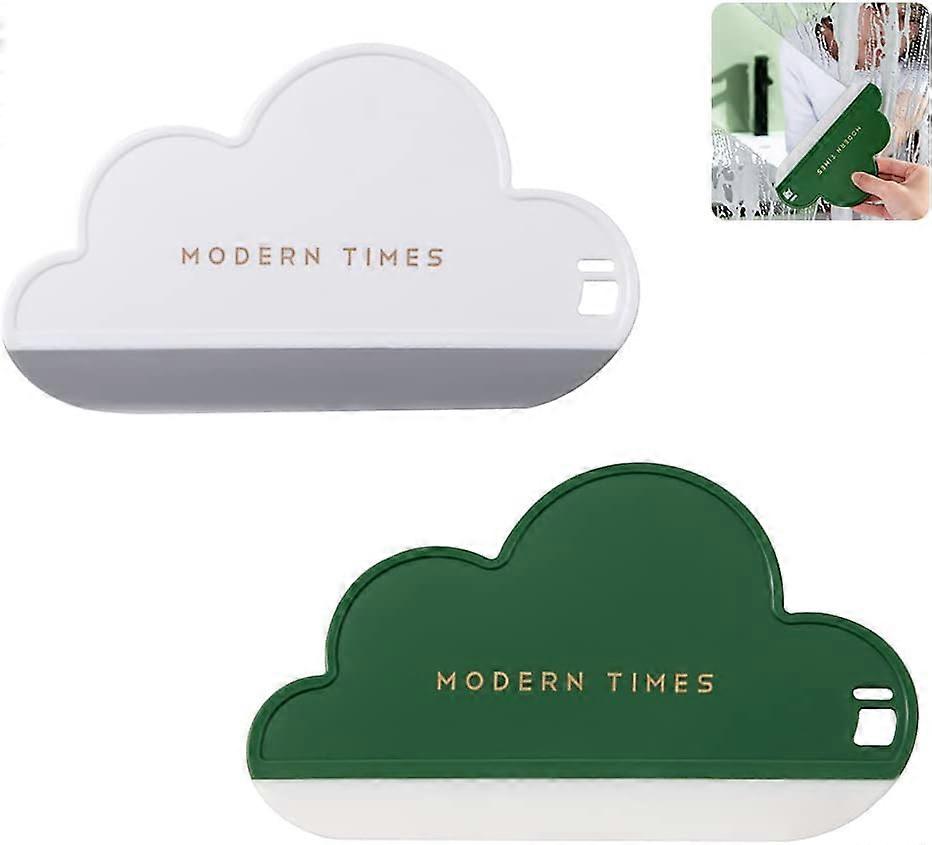 Universal Squeegee Wiper Board, Cloud Type Soft Silicone Blade Wiper Scraper, Creative Household Mini Manual Cleaning Tool for Cleaning Vehicle Mirror