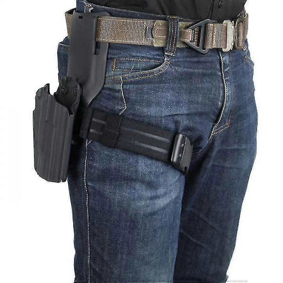 Sangle de cuisse militaire tactique Sangle de bande élastique pour étui de cuisse de jambe BK / CB