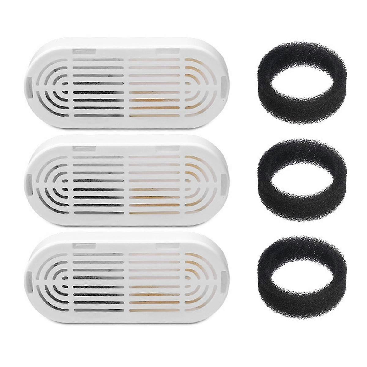 3 pcs תחליף מסנני מזרקת מים עבור 108oz / 3.2L נירוסטה חתול כלב מתקן מים spo