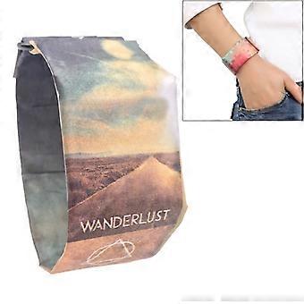 Travel Pattern Creative Fashion Waterproof Paper Watch Intelligent Paper Electronic Wristwatch